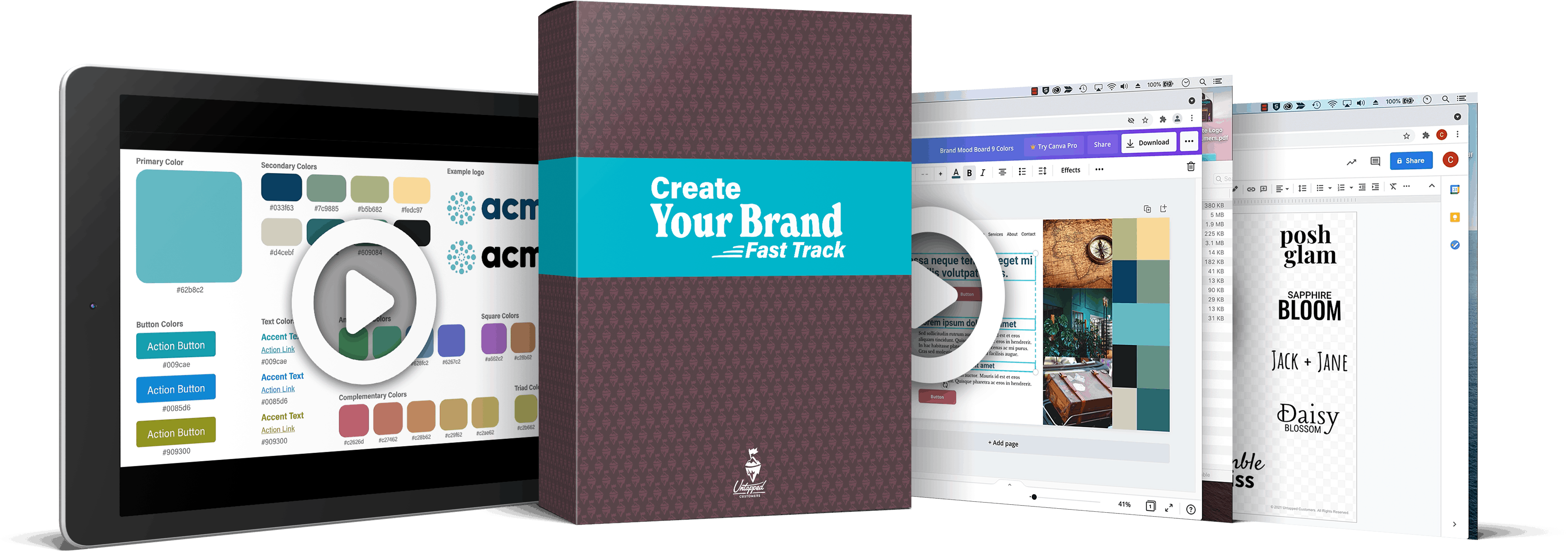 create your brand fast track mockup